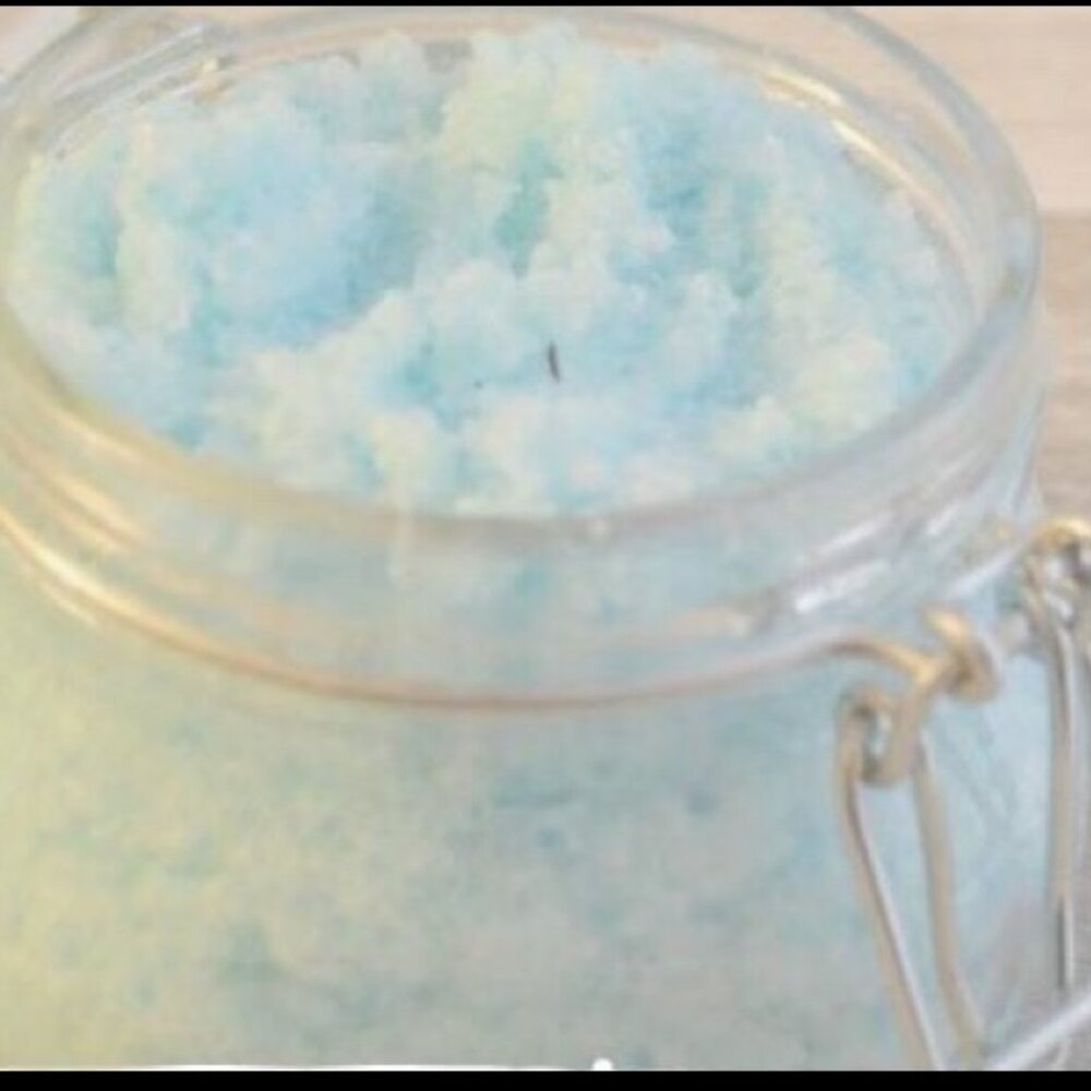 Homemade Chamomile Calming Sugar Scrub